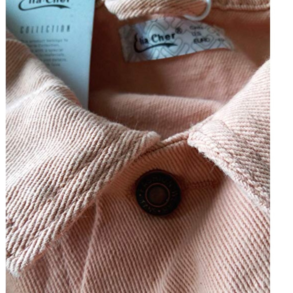 Pink Washed Boyfriend Denim Jacket - Picture 4 of 5